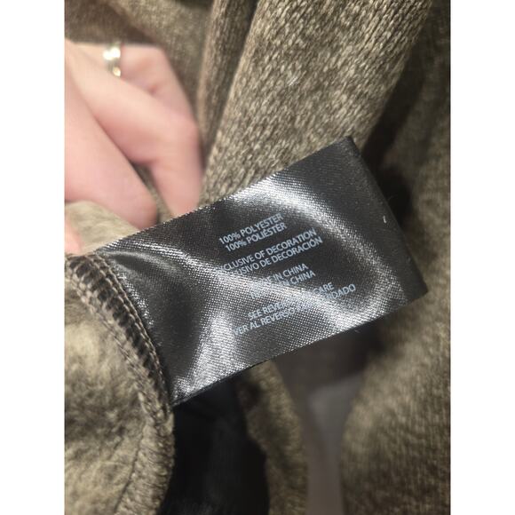 Eddie Bauer Jacket Mens Small Sweater Fleece Shirt Jacket Brown Button Up 6679 - Picture 4 of 8